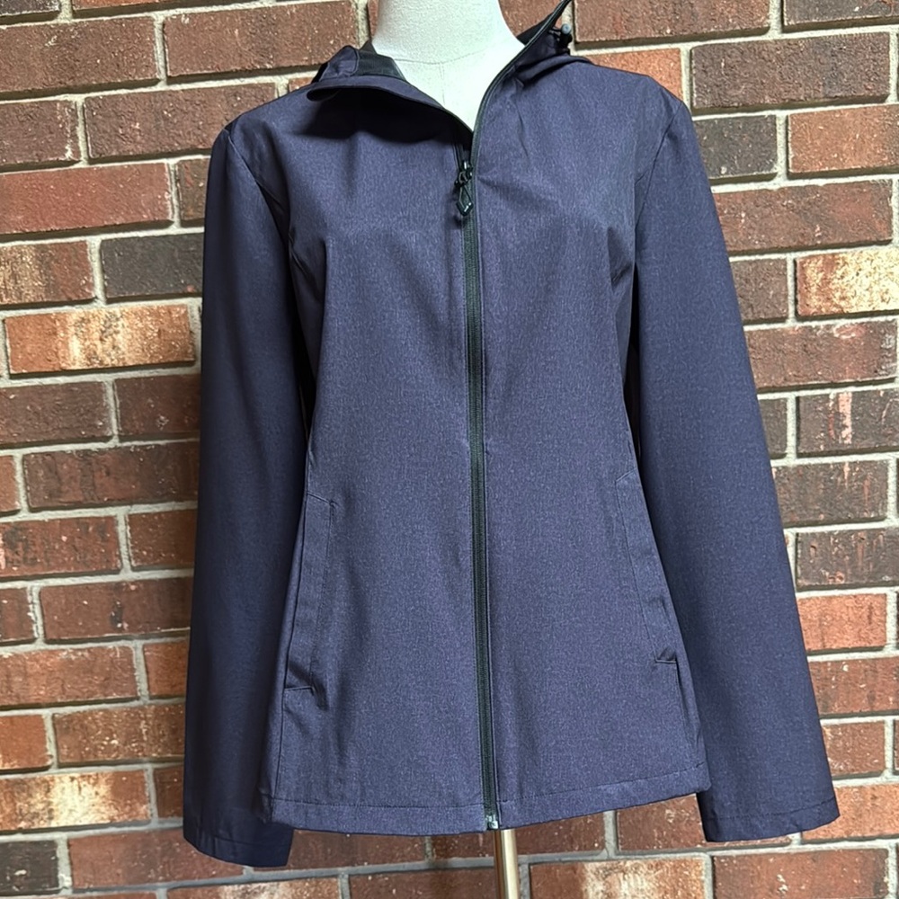 HFX Waterproof Blue Rain Jacket‎ Size Medium